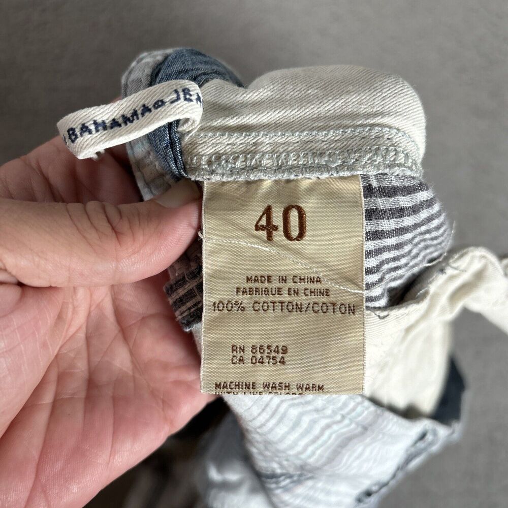 Tommy Bahama Jeans Men’s Size 40 Cargo Shorts Plaid Blue Gray White - Picture 7 of 11